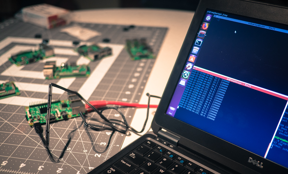 Raspberry Pi 3 thermal experiment setup